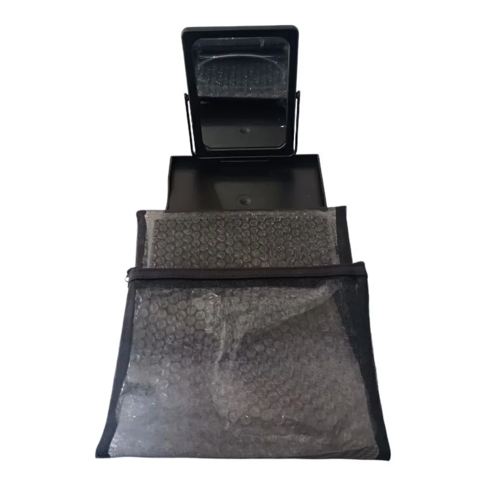 2 Mary Kay Standing Face Mirror NEW‎ Folds Stand Tray Black Consultant Supplies.